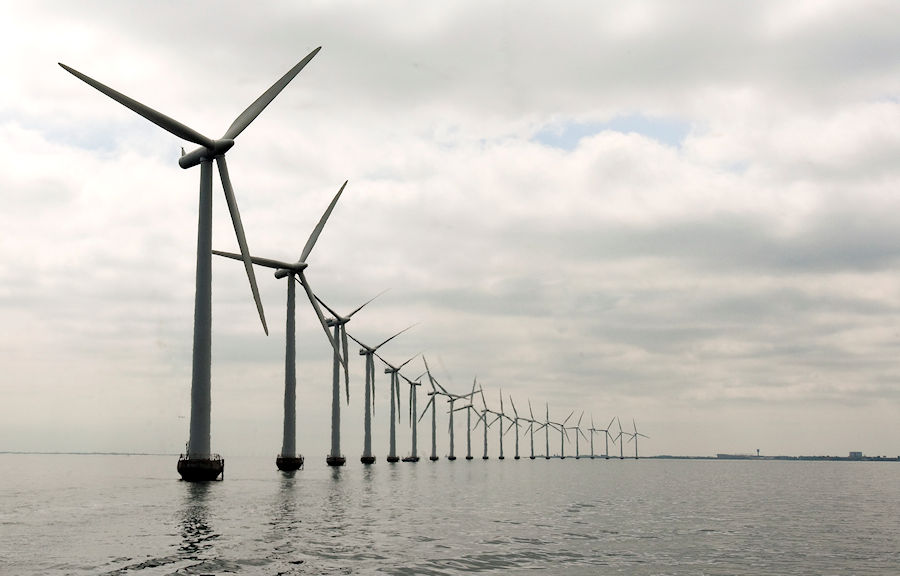 Parc éolien offshore de Middelgruden au Danemark