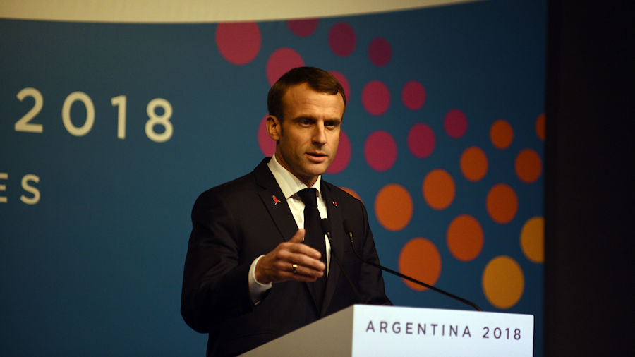 Le président Emmanuel Macron en Argentine